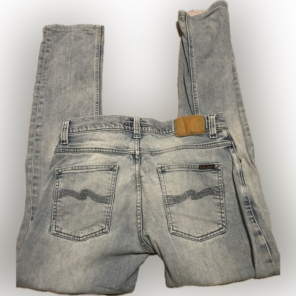 Men’s Nudies Grim Tim Slim Straight Jeans - Picture 5 of 11